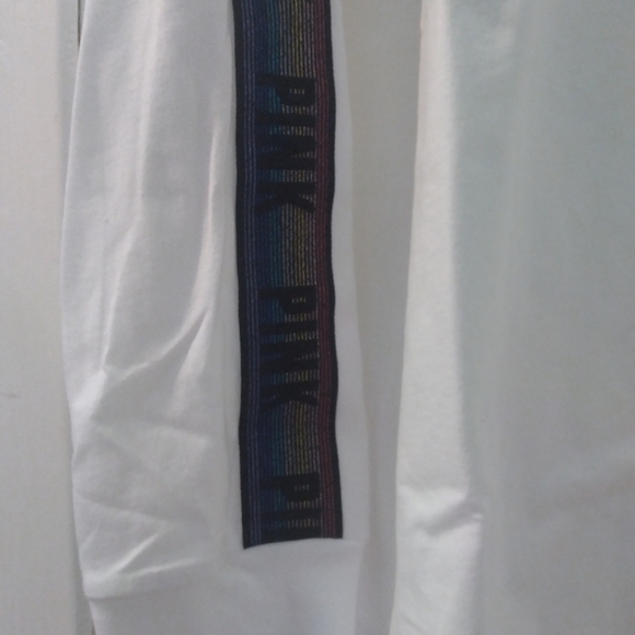 VS PINK iridescent bling dog tee X-large NWOT - Picture 4 of 10